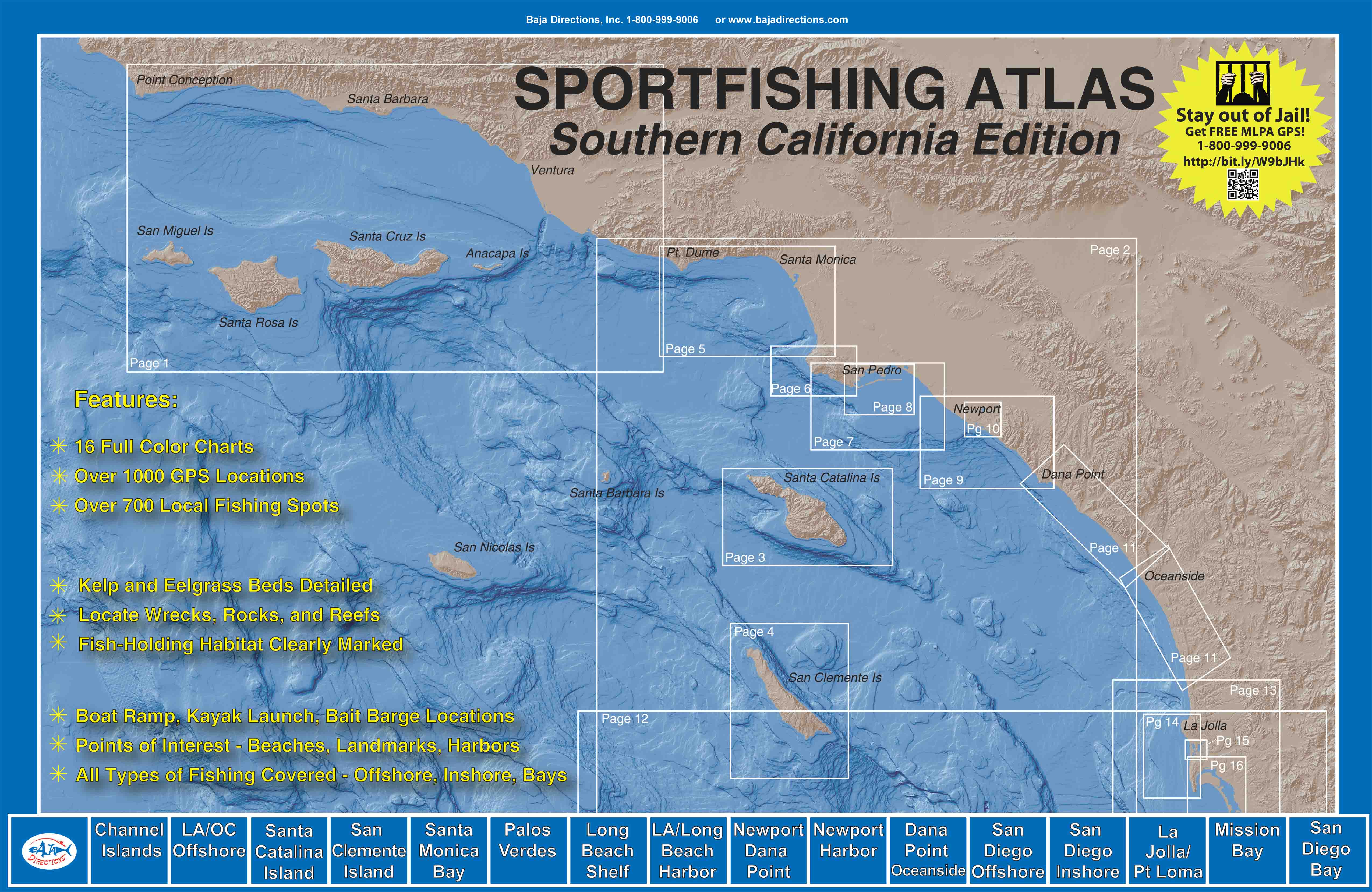 Sportfishing Atlas Southern California Edition Baja Directions